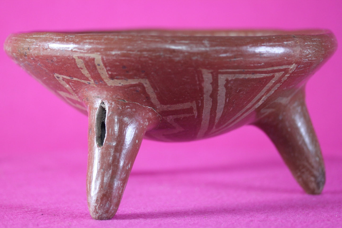 Ex Arte Primitivo Pre Columbian Artifact Chupicuaro Tripod Bowl 400-100 BC J40