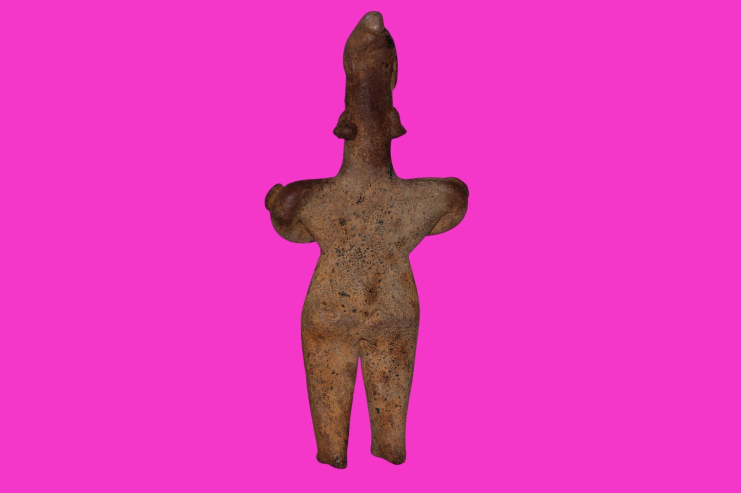 Authentic Pre Columbian Artifact Male Shaman Tomb Figure Colima Mexico COA 18