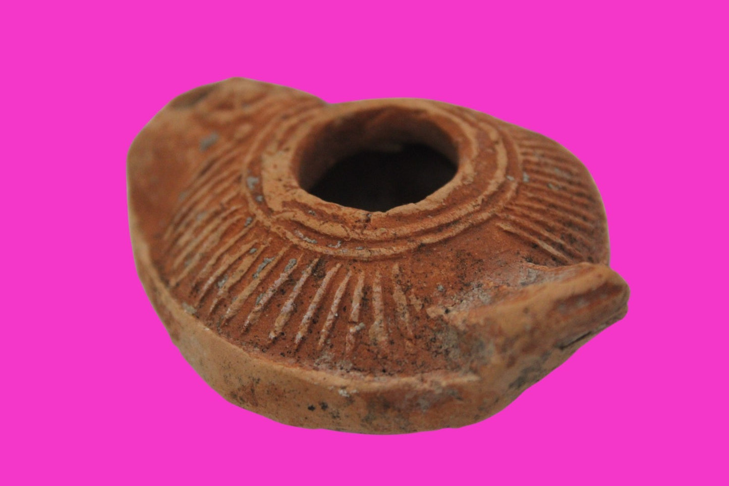 Ancient Holy Land Oil Lamp Artifact From Jesus Christ Home Land 100-500AD COA 64