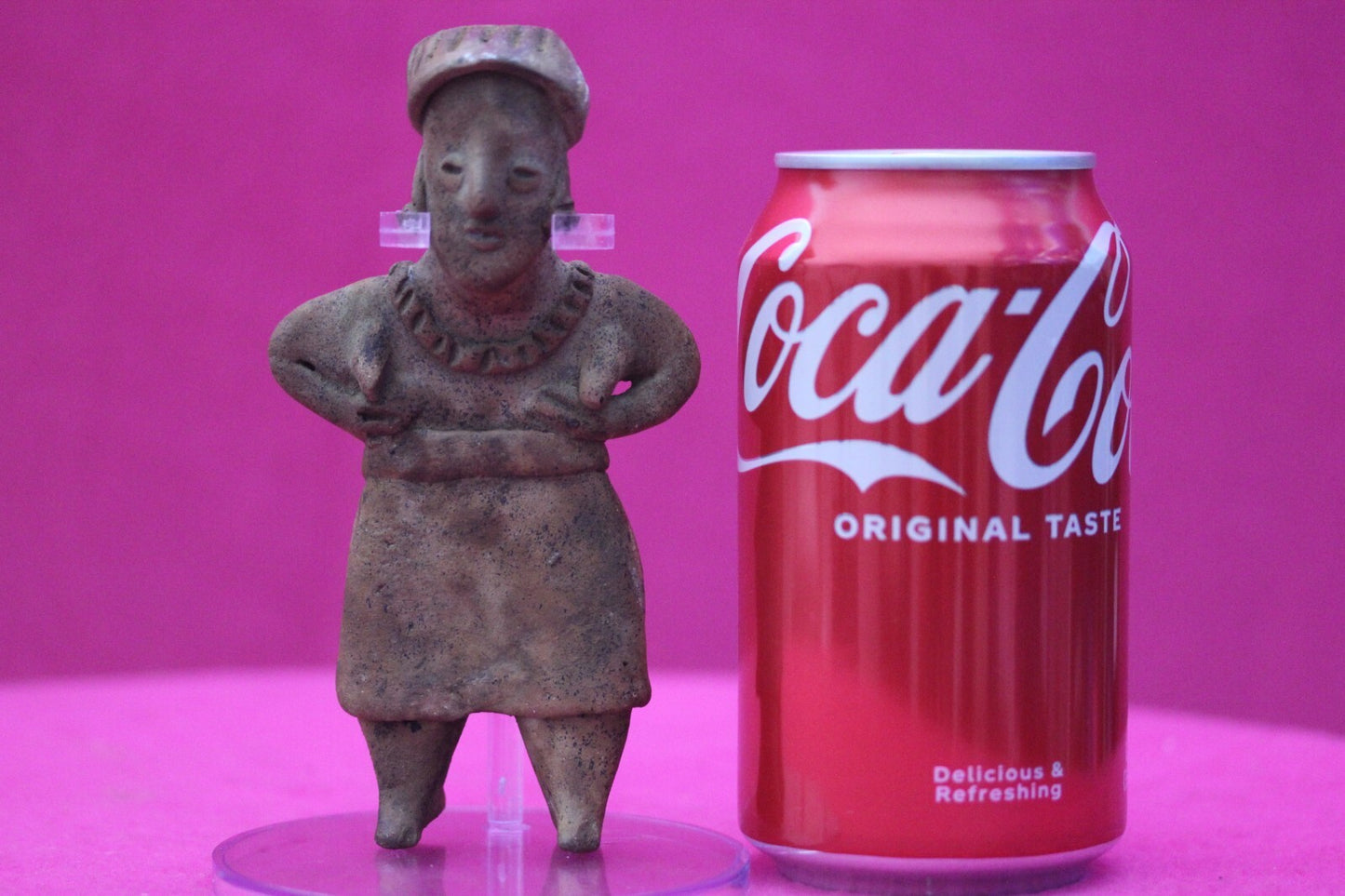 Pre Columbian Authentic Artifact Old Grandma Colima Mexico 100 BC-250 AD COA 151