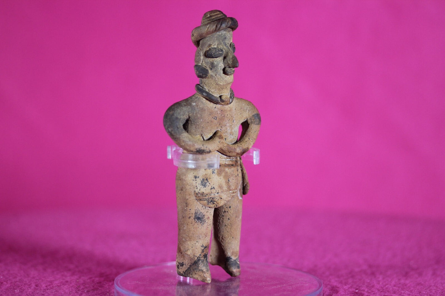 Authentic Pre Columbian Artifact Tomb Figure Colima Mexico 100 BC-250 AD COA 141