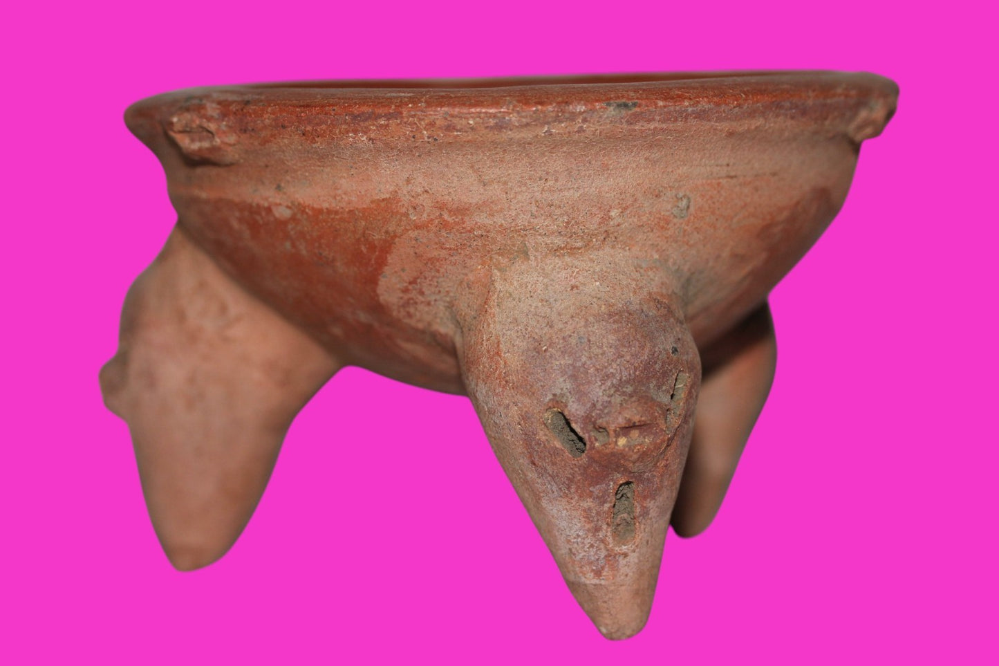 Pre Columbian Authentic Artifact Tripod Bowl Watershed Area Costa Rica COA J86