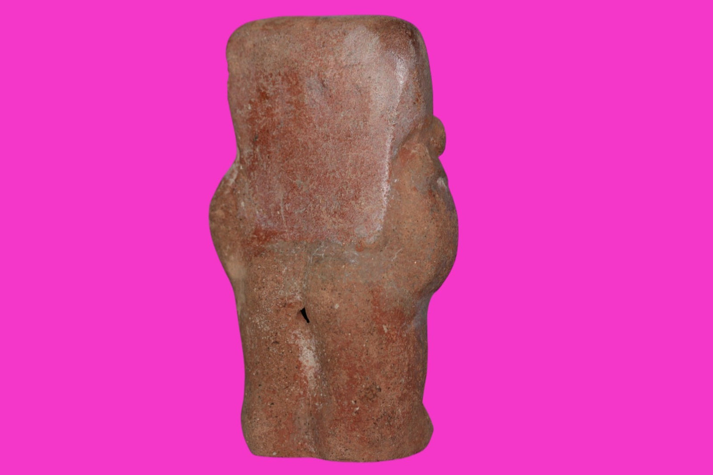 Pre Columbian Authentic Artifact Moche Rattle Figure Peru 850 - 1100 AD COA J34