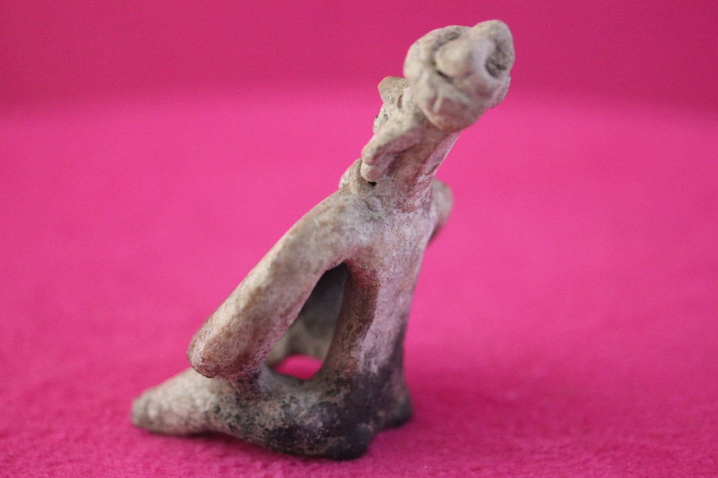 Authentic Pre Columbian Artifact Rare Skirted Tomb Figure Colima Mexico COA 183
