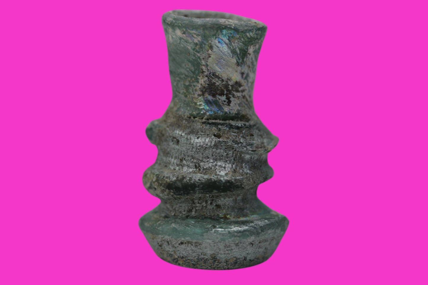 Authentic Persian Artifact Glass Bottle 900-1000 AD Silk Road Hoard COA J29