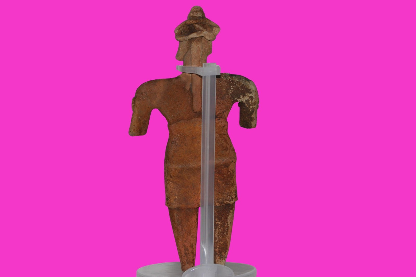 Pre Columbian Artifact 8 inch Female Tomb Figure Colima Mexico 100 BC COA 258