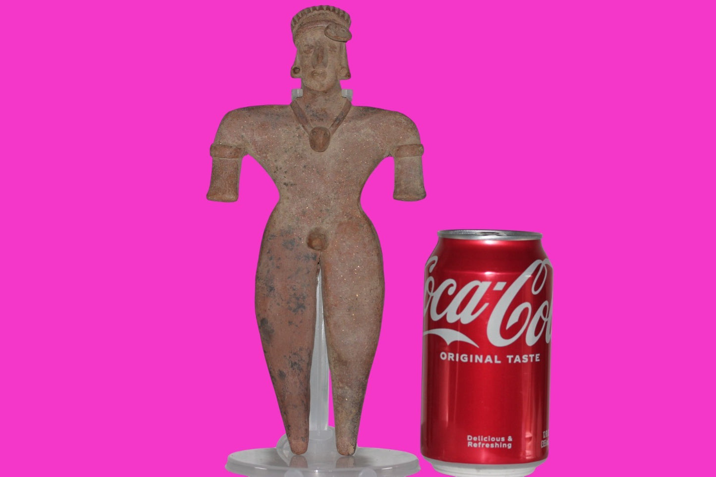 Pre Columbian Artifact Huge 9 Inch Tall Tomb Figure Colima Mexico 100 BC COA 233