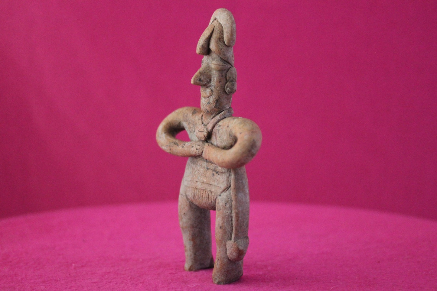 Pre Columbian Authentic Artifact Male Shaman Tomb Figure Colima Mexico COA 200