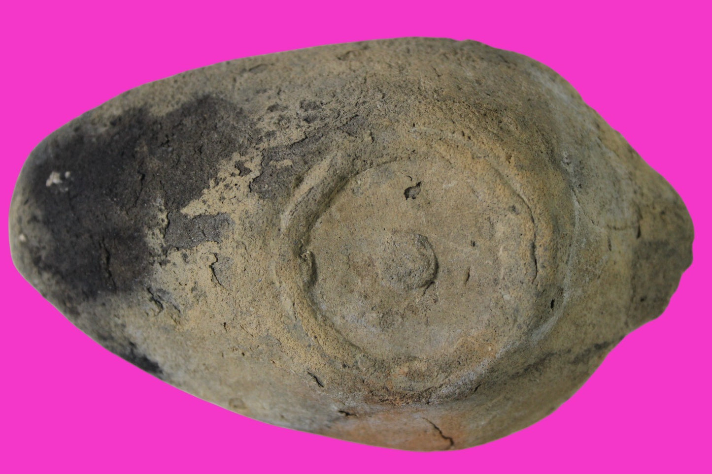 Oil Lamp Holy Land Ancient Artifact Jesus Christ Home Israel 300-600 AD COA 122