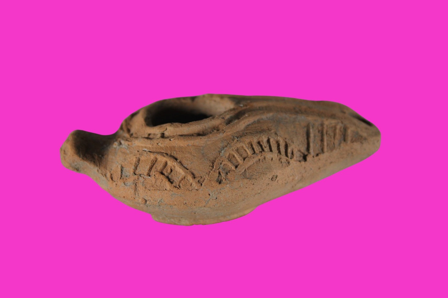 Ancient Holy Land Oil Lamp Artifact Jesus Christ Homeland 100BC-400AD COA 22