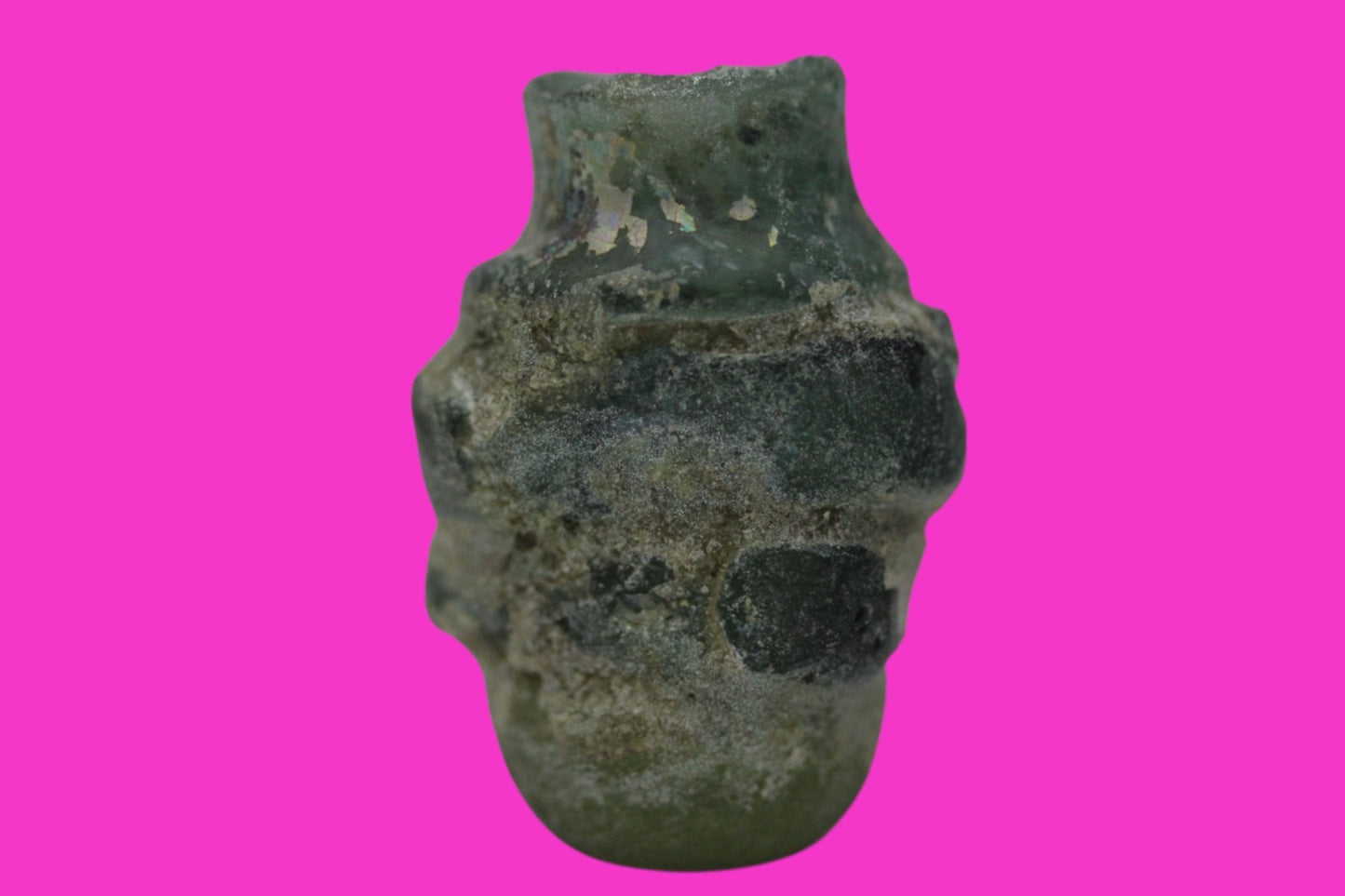 Authentic Persian Artifact Glass Bottle 900-1000 AD Silk Road Hoard COA J27