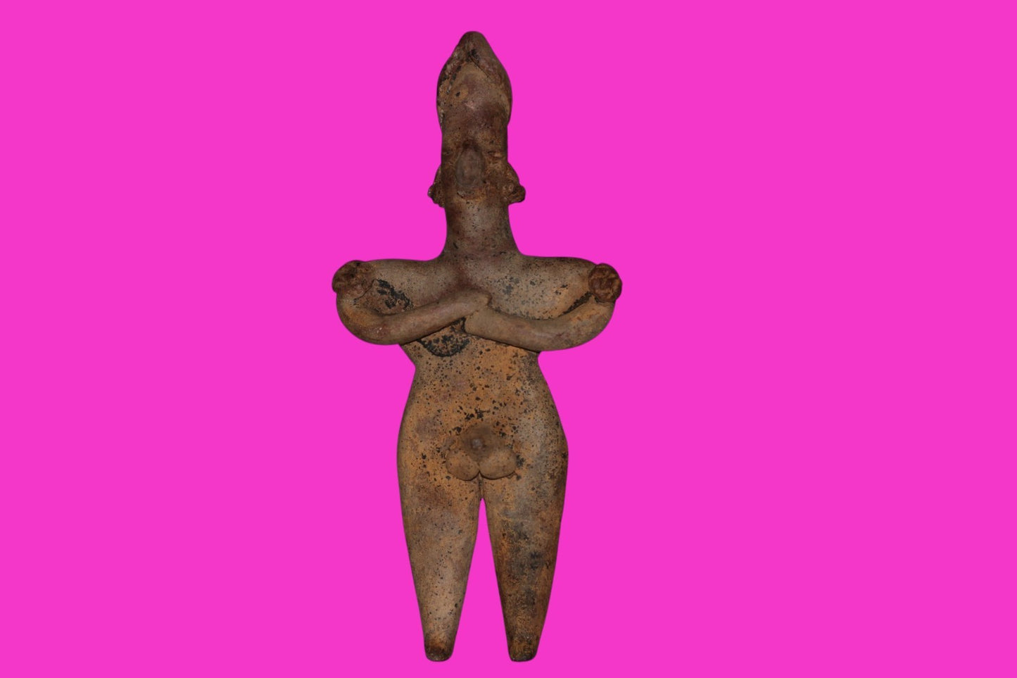 Authentic Pre Columbian Artifact Male Shaman Tomb Figure Colima Mexico COA 18