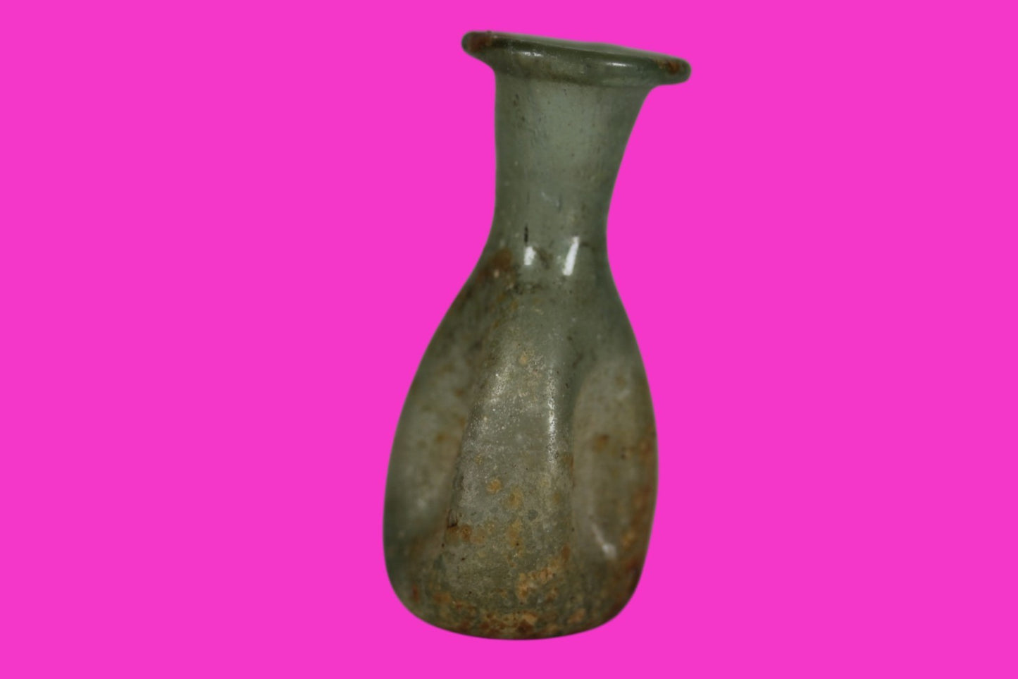 Authentic Ancient Holy Land Artifact Glass Bottle 100-300 AD Roman Era COA J10