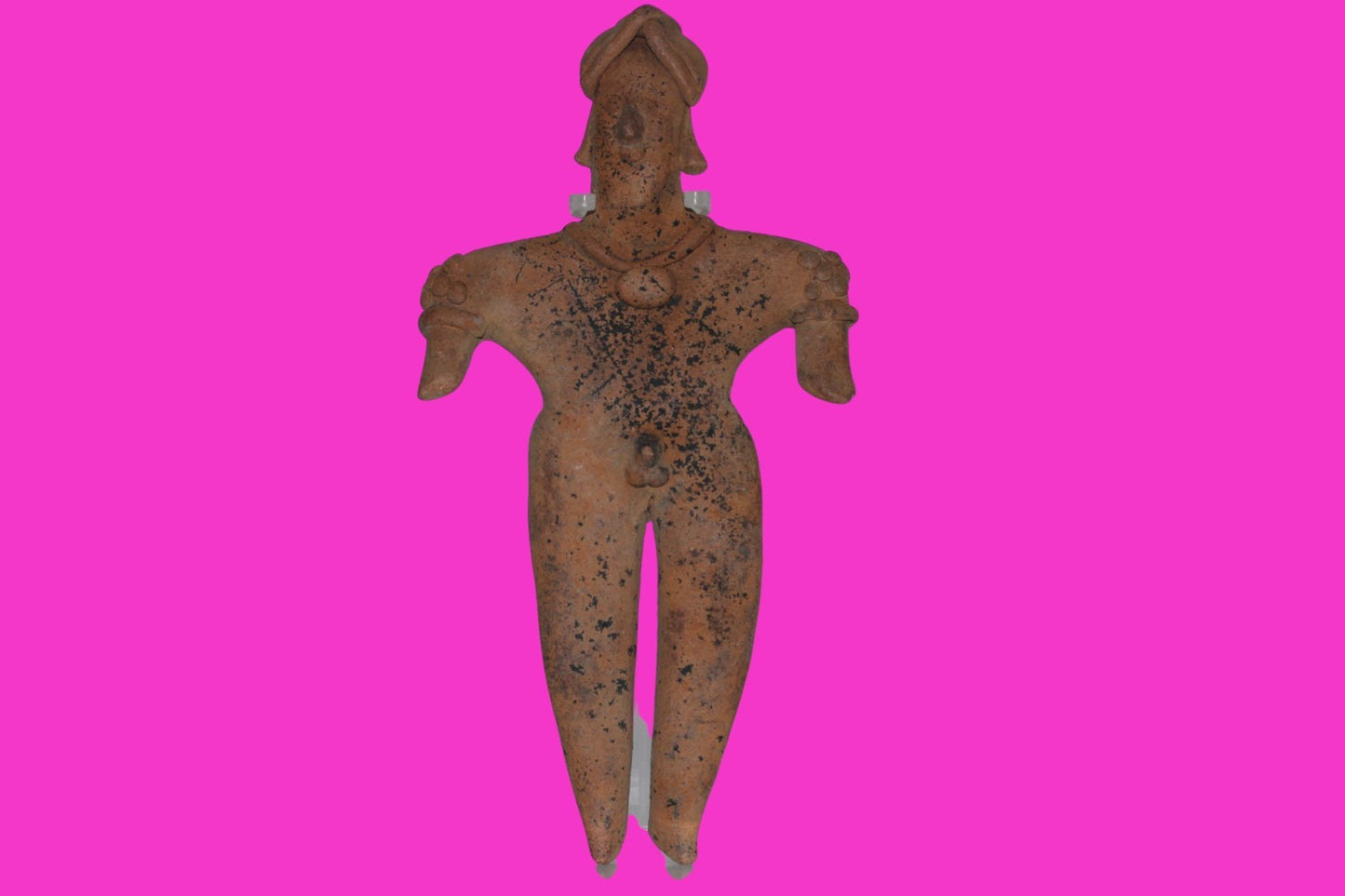 Pre Columbian Artifact 7 Inch Shaman Tomb Figure Colima Mexico 100 BC COA 234