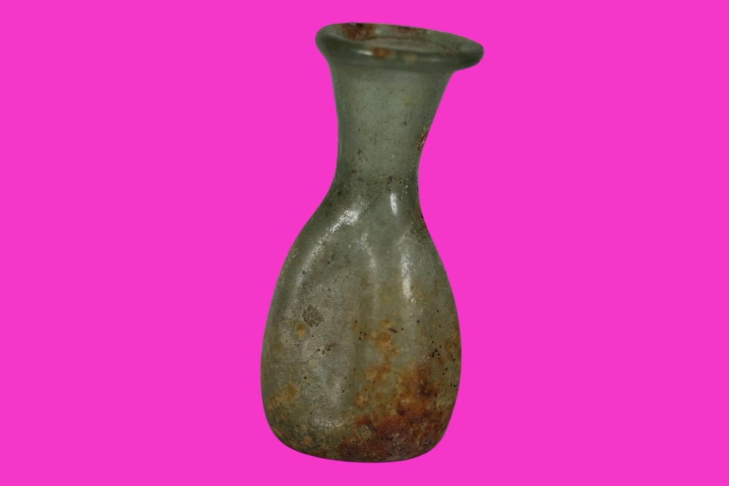 Authentic Ancient Holy Land Artifact Glass Bottle 100-300 AD Roman Era COA J10