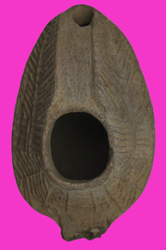 Ancient Holy Land Oil Lamp Artifact  From Jesus Christ Homeland 400-600AD COA 39