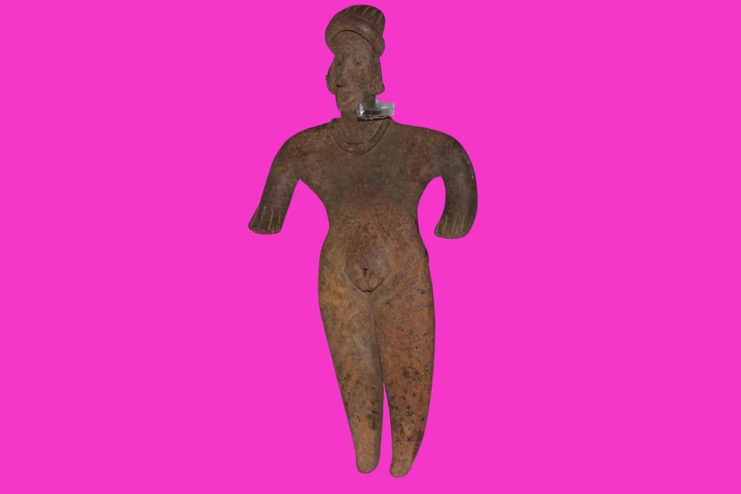 Pre Columbian Artifact 8 in Female Shaft Tomb Figure Colima Mexico 100BC COA 274