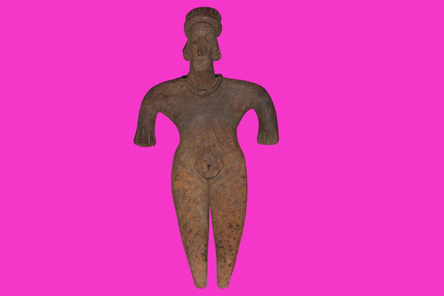 Pre Columbian Artifact 8 in Female Shaft Tomb Figure Colima Mexico 100BC COA 274