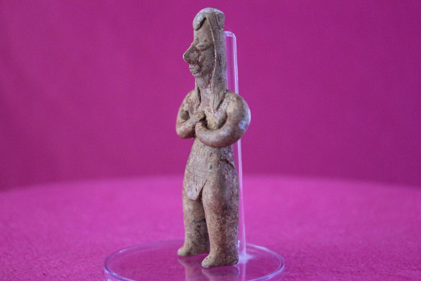Authentic Pre Columbian Artifact Pretty Lady Tomb Figure Colima Mexico COA 176