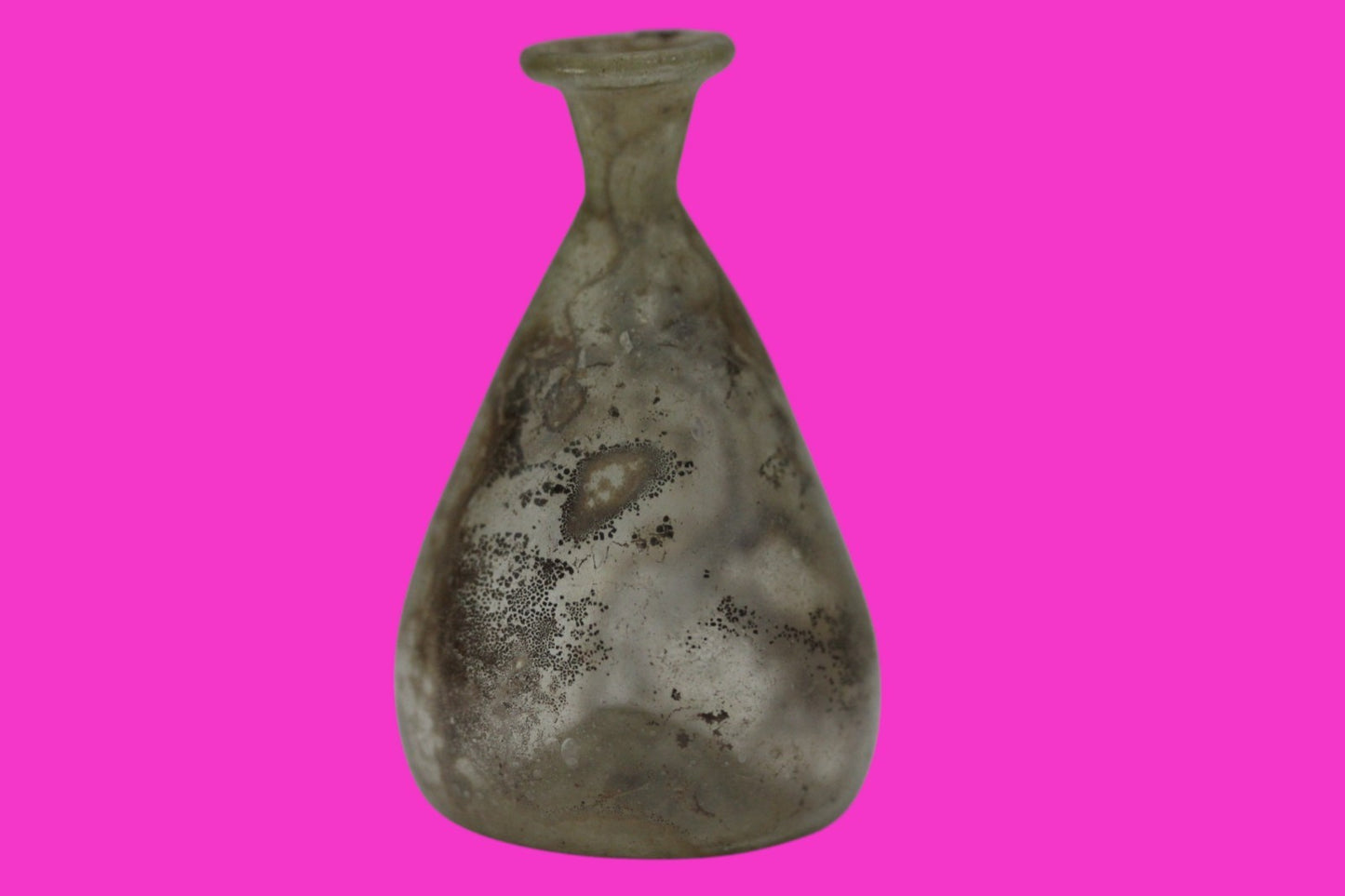 Ancient Holy Land Glass Bottle Authentic Artifact 100-300 AD Roman Era COA J08
