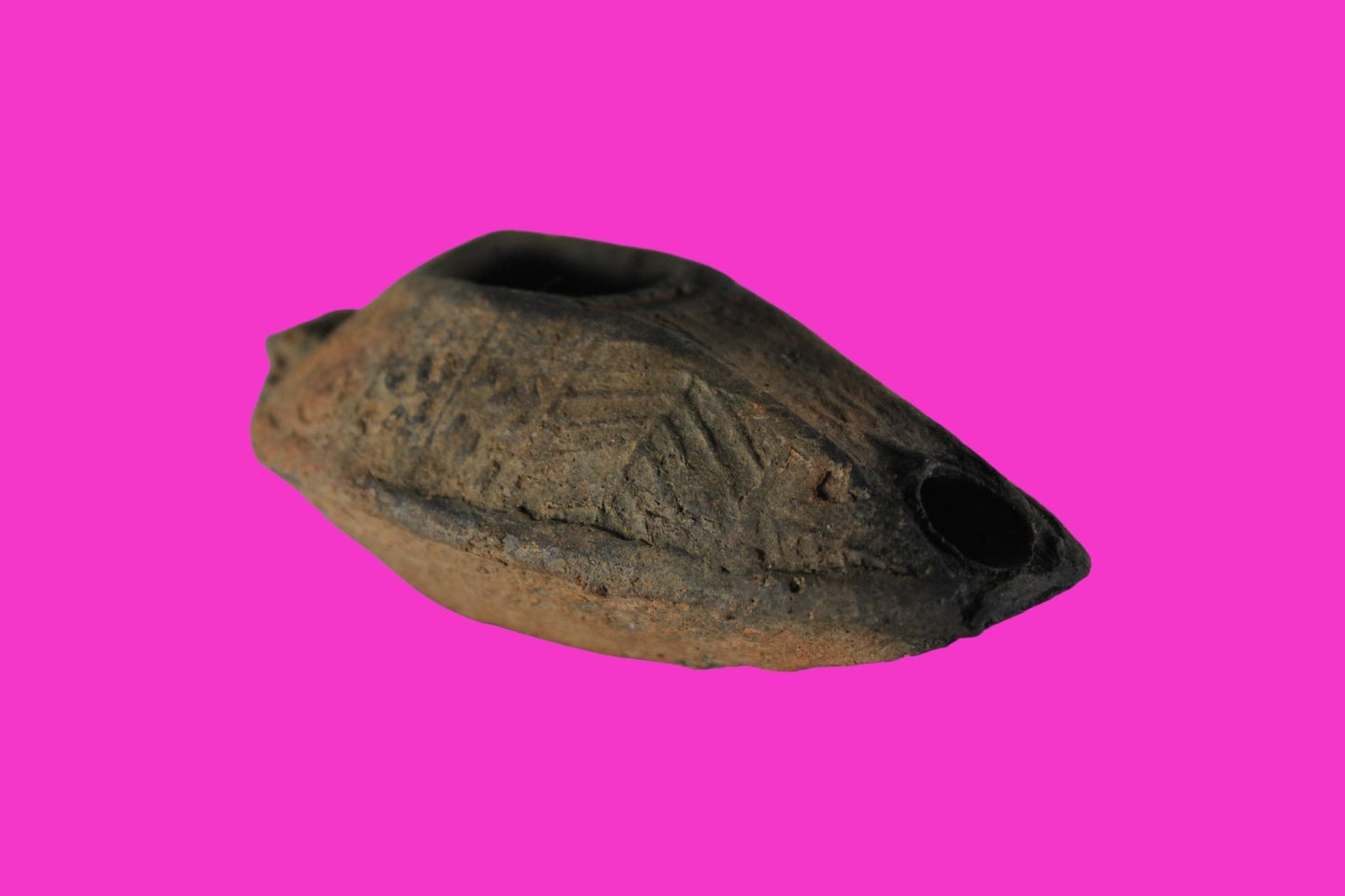 Ancient Holy Land Oil Lamp Artifact Jesus Christ Homeland 100BC-400AD COA 25