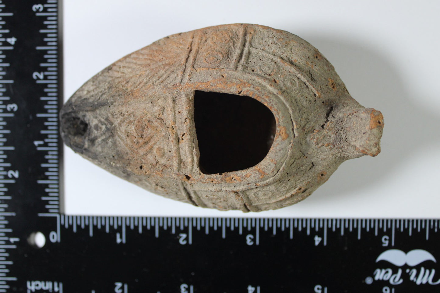 Oil Lamp Holy Land Ancient Artifact Jesus Christ Home Israel 300-600 AD COA 125