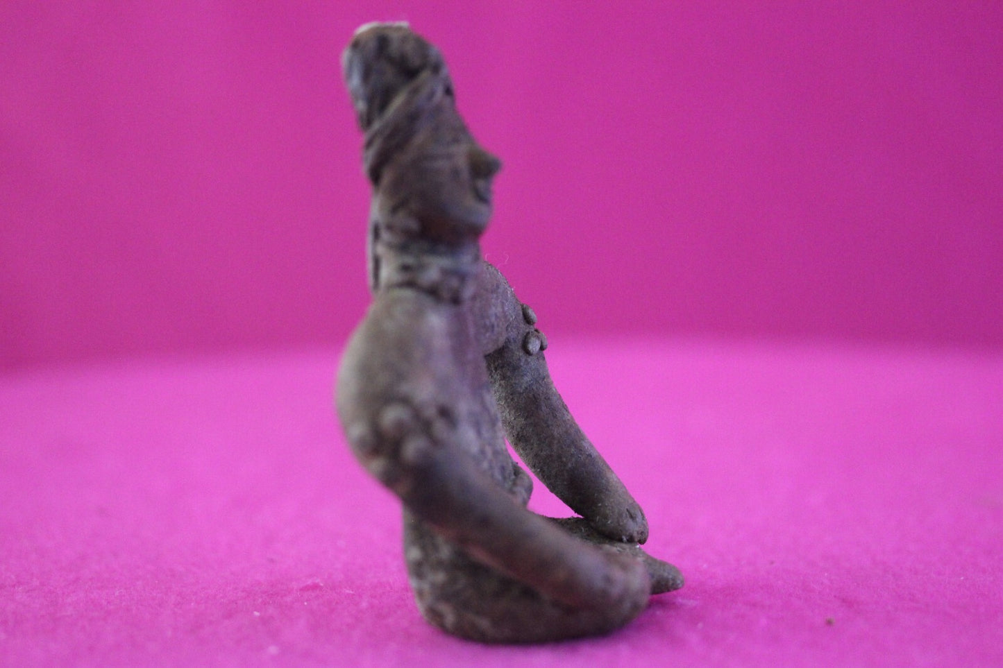 Authentic Pre Columbian Artifact Rare Seated Tomb Figure Colima Mexico COA 179