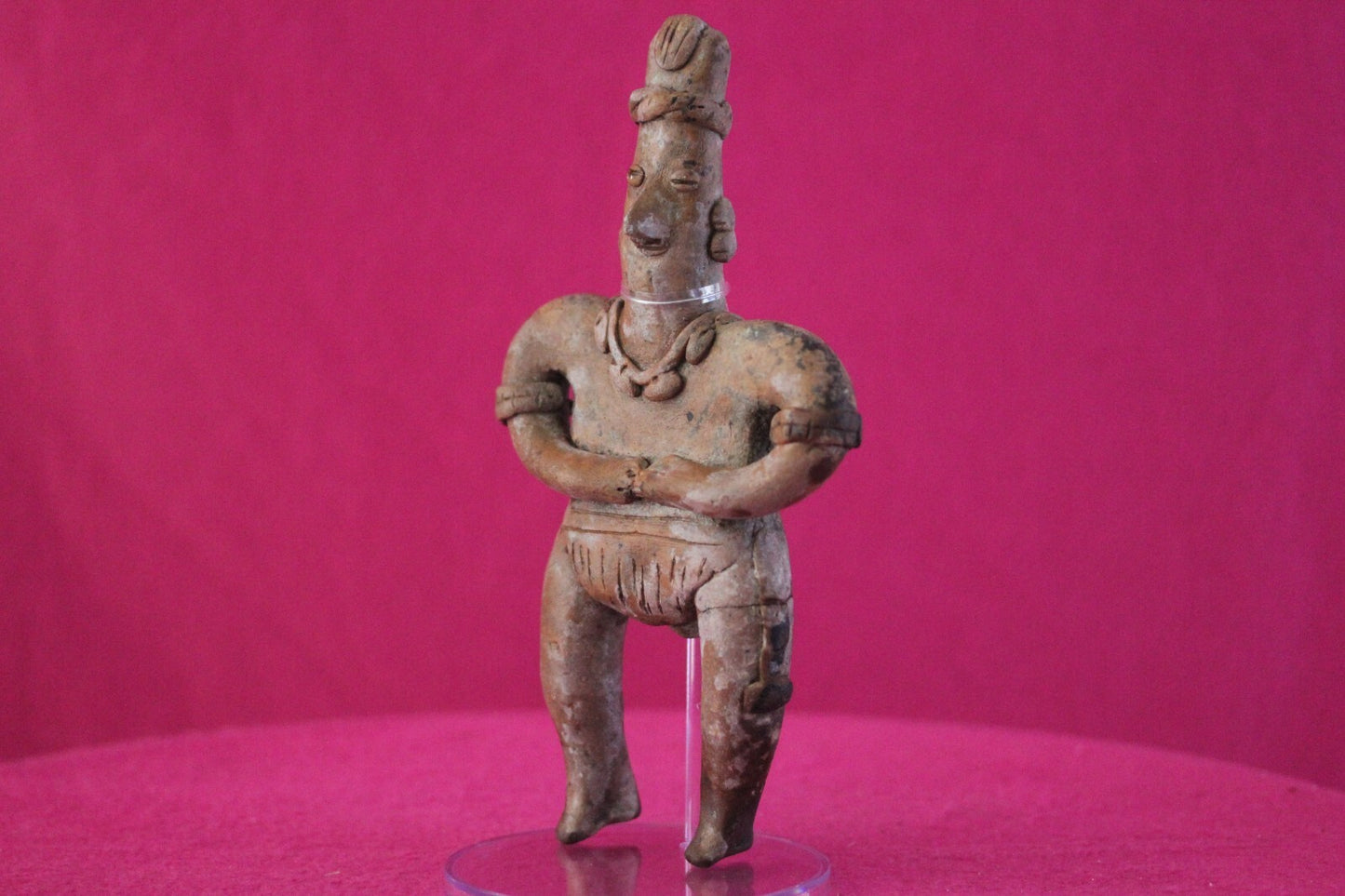 Authentic Pre Columbian Artifact Tomb Figure Colima Mexico 100 BC-250 AD COA 158