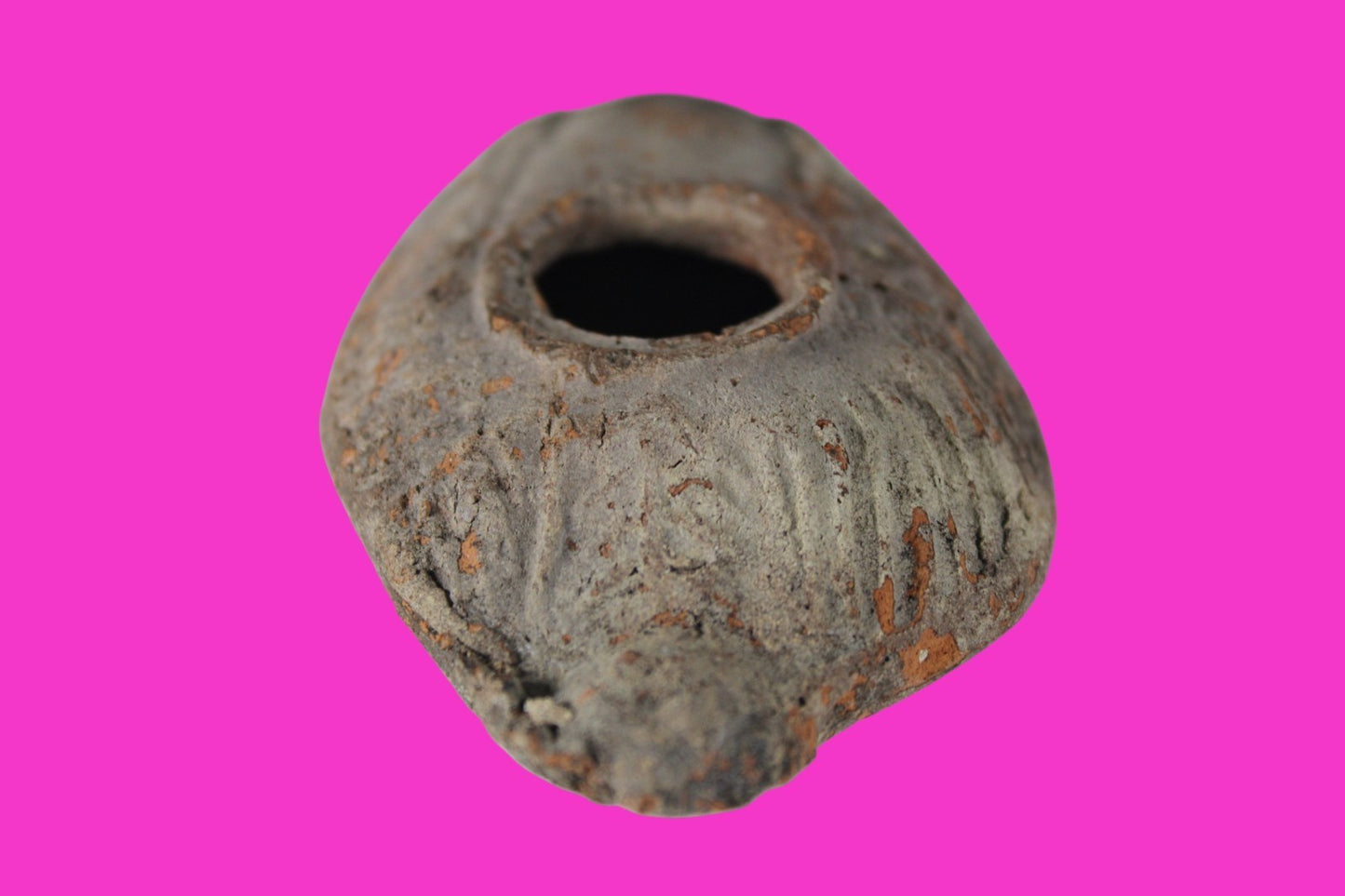 Oil Lamp Holy Land Ancient Artifact Jesus Christ Home Israel 300-600 AD COA 115