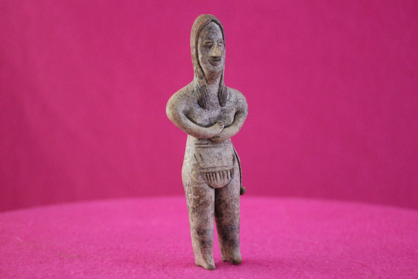 Authentic Pre Columbian Artifact Tomb Figure Colima Mexico 100 BC-250 AD COA 167