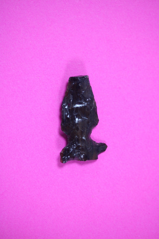 Authentic Pre Columbian Artifact Aztec Arrowhead Battle of Mexico City COA 77