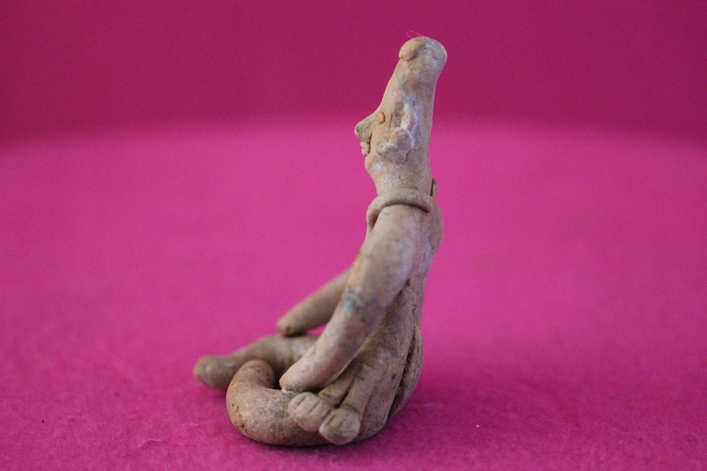 Pre Columbian Artifact Authentic Male Seated Tomb Figure Colima Mexico COA 191