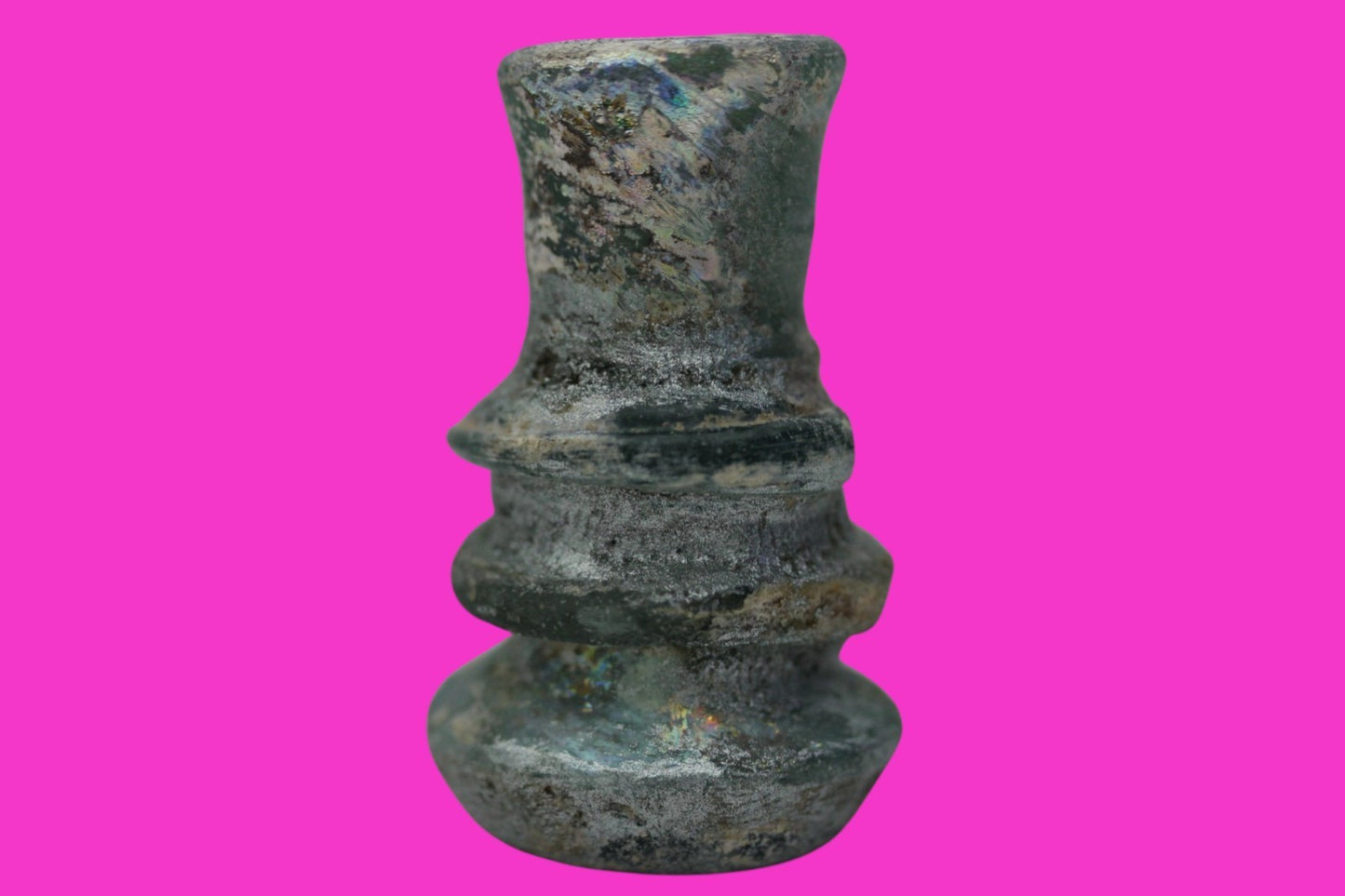 Authentic Persian Artifact Glass Bottle 900-1000 AD Silk Road Hoard COA J29