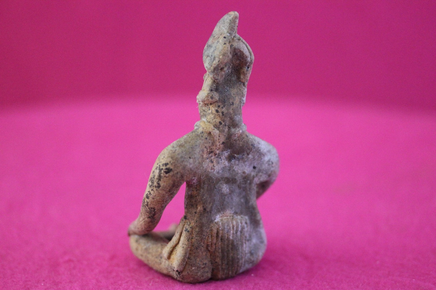 Pre Columbian Artifact Authentic Male Seated Tomb Figure Colima Mexico COA 192