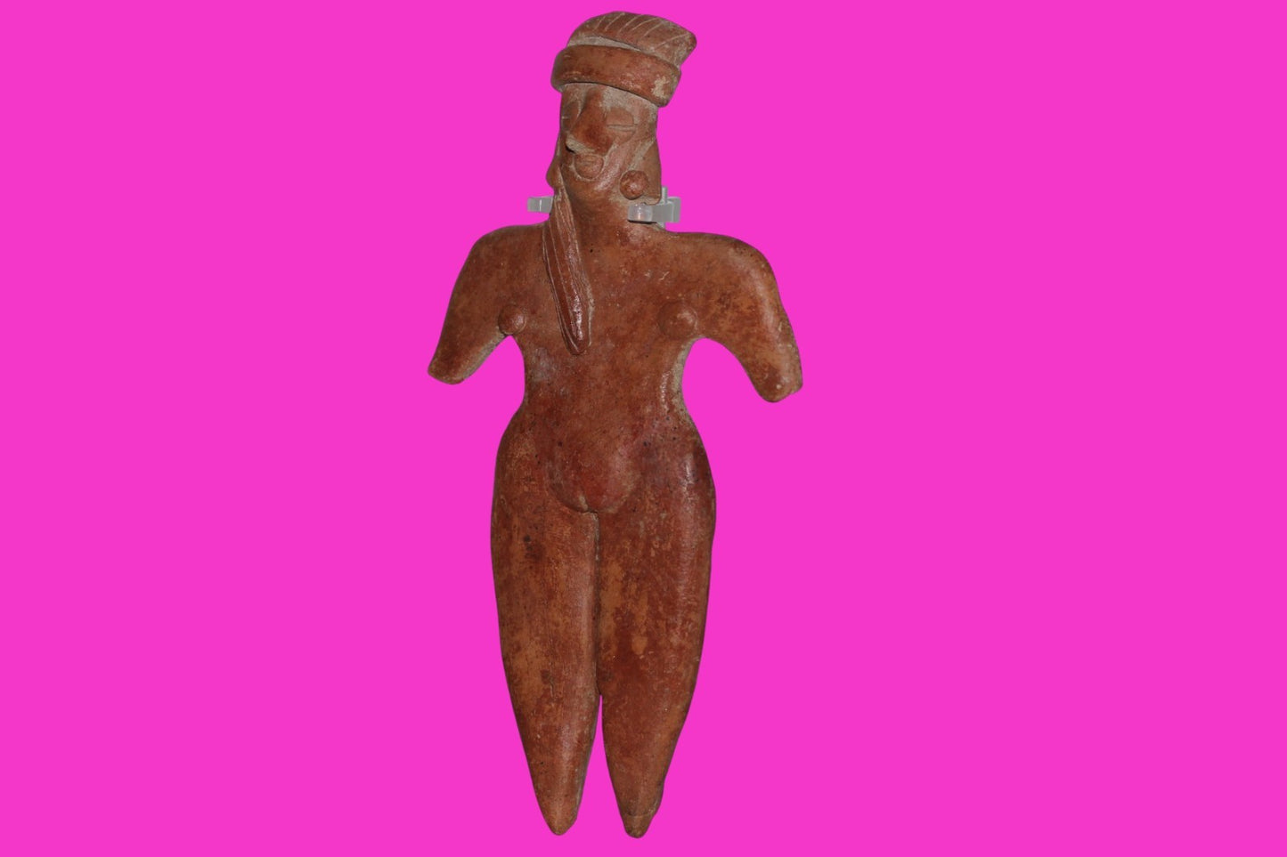 Pre Columbian Artifact 7 Inch Female Tomb Figure Colima Mexico 100 BC COA 244