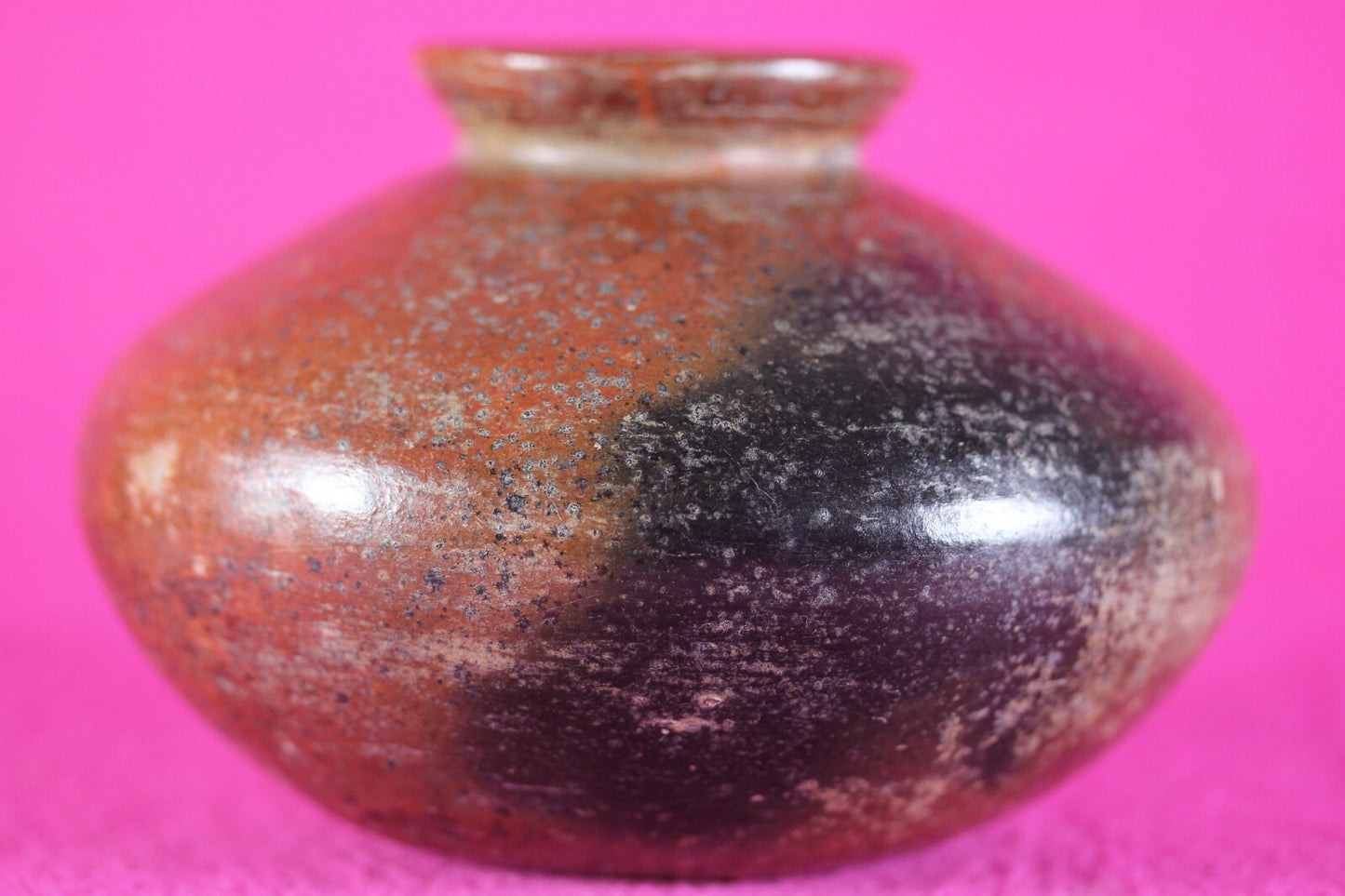 Pre Columbian Artifact Colima 300 BC-300 AD Red Jar Guaranteed Authentic COA J56