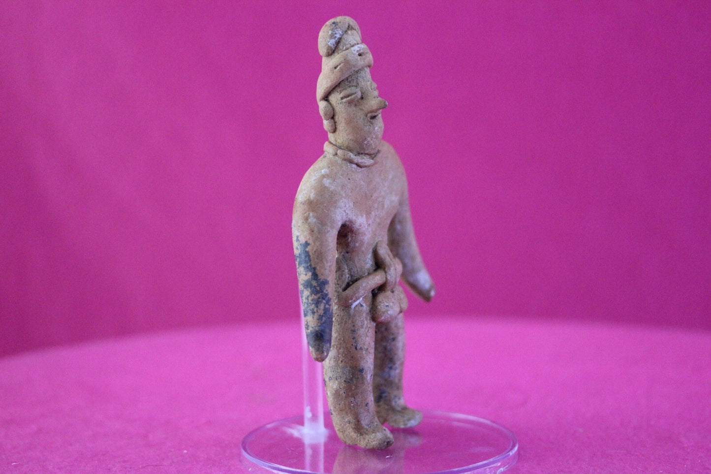 Authentic Pre Columbian Artifact Tomb Figure Colima Mexico 100 BC-250 AD COA 163