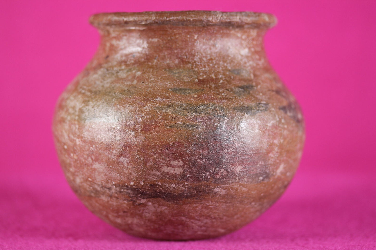 Pre Columbian Artifact Colima 300 BC-300 AD Red Jar Guaranteed Authentic COA J57