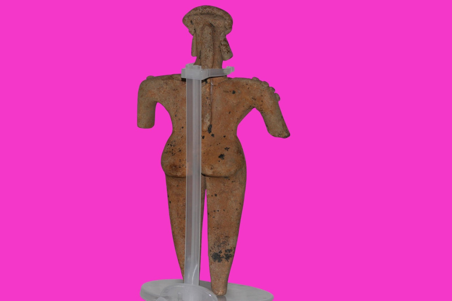 Pre Columbian Artifact 8in Female Shaman Tomb Figure Colima Mexico 100BC COA 255