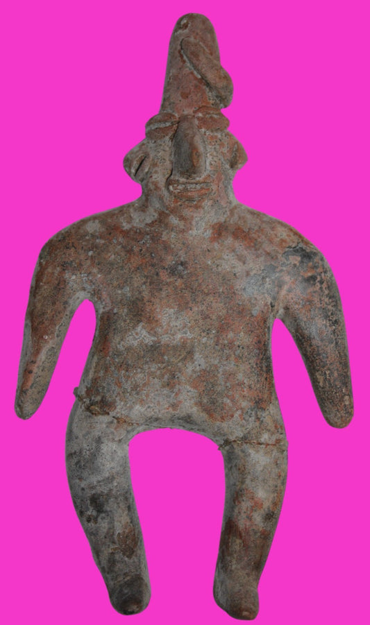 Pre Columbian Authentic Artifact Male Archaic Tomb Figure Colima Mexico COA 19