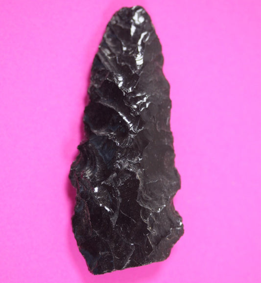 Pre Columbian Artifact Authentic Aztec Arrowhead Battle of Mexico City COA 41