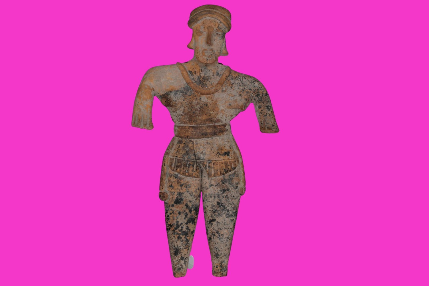 Pre Columbian Artifact 7 Inch Female Tomb Figure Colima Mexico 100 BC COA 247