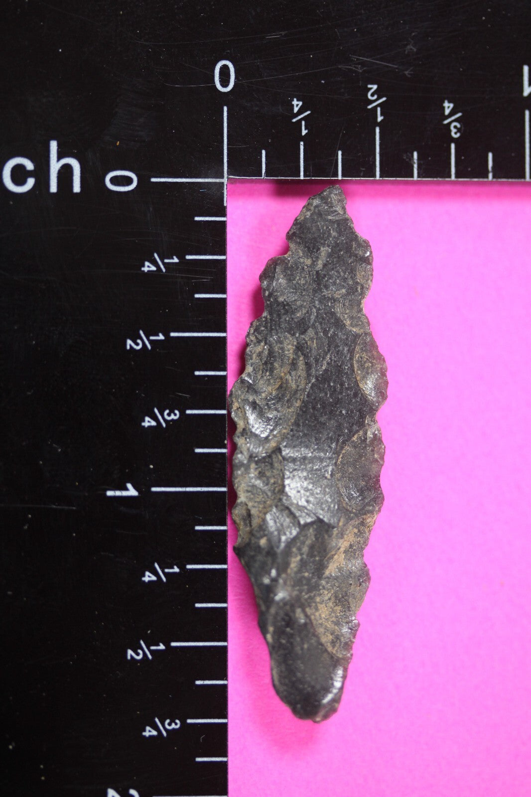Authentic Pre Columbian Artifact Aztec Arrowhead Battle of Mexico City COA 71
