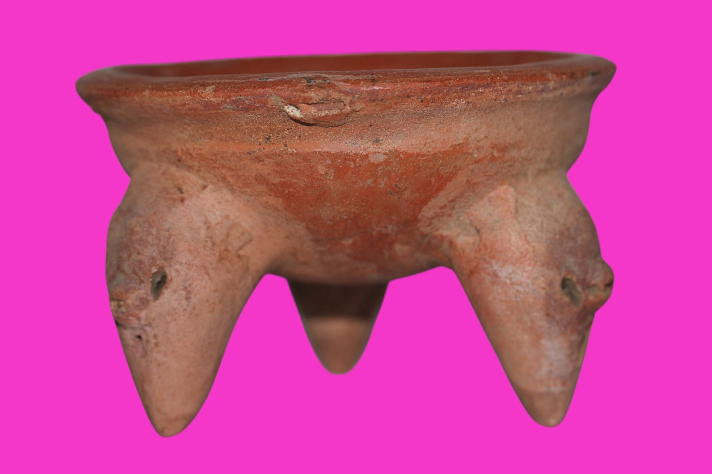 Pre Columbian Authentic Artifact Tripod Bowl Watershed Area Costa Rica COA J86