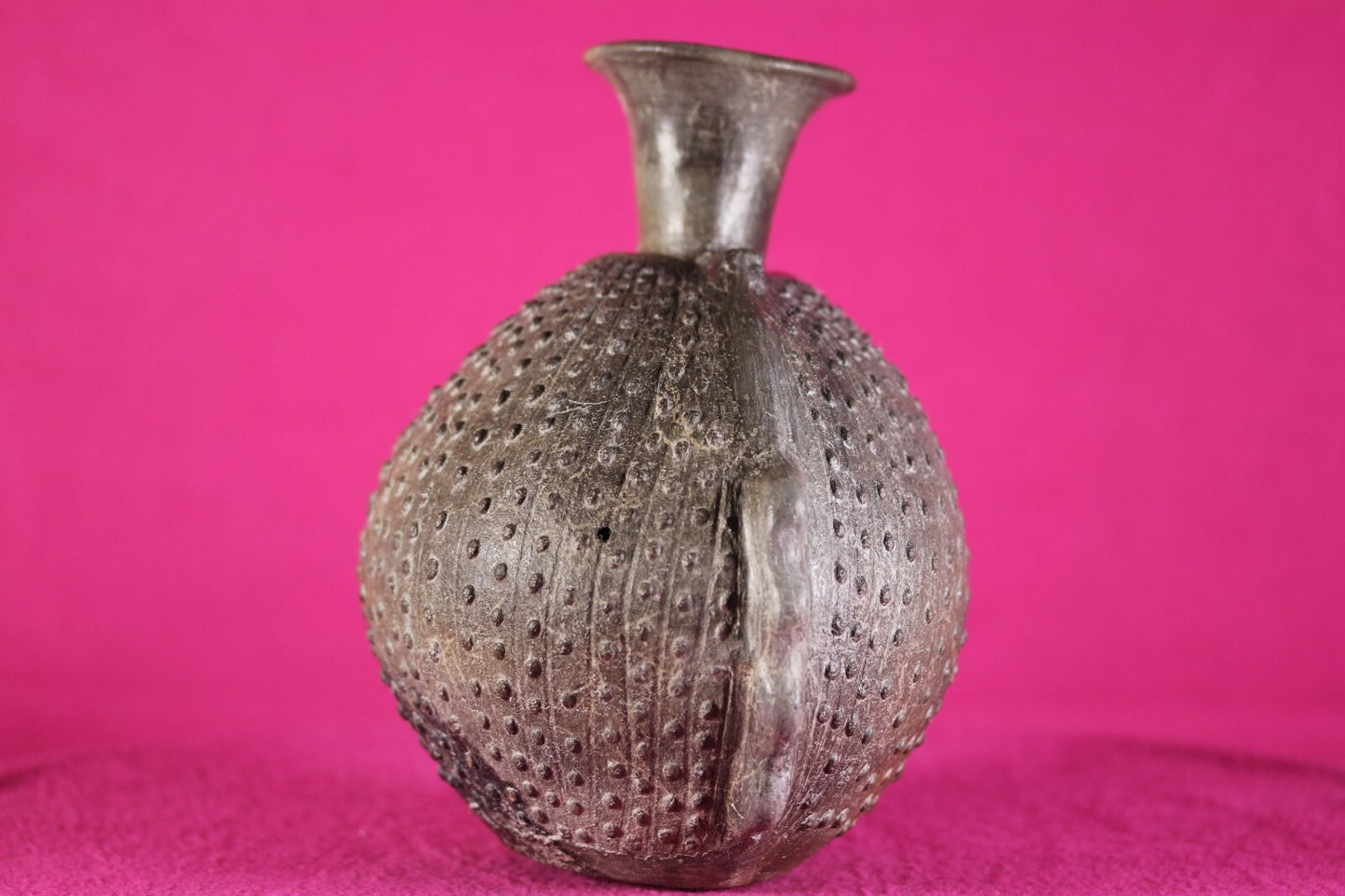 Pre Columbian Artifact Chimu Stippled Pottery Jar 850 AD-1470 AD Peru COA J48