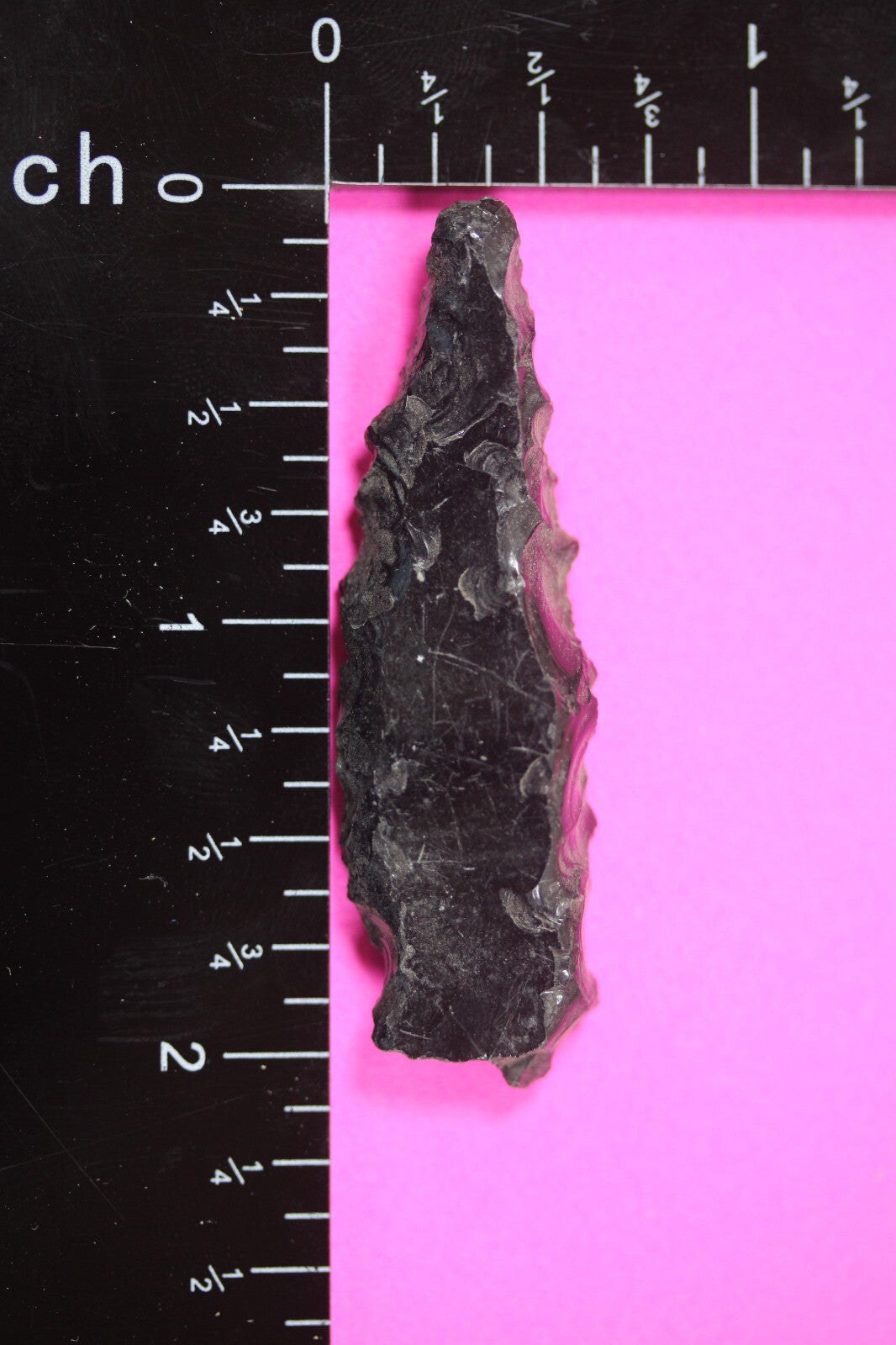 Authentic Pre Columbian Artifact Aztec Arrowhead Battle of Mexico City COA 30