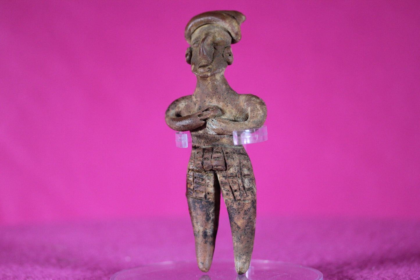 Authentic Pre Columbian Artifact Tomb Figure Colima Mexico 100 BC-250 AD COA 134