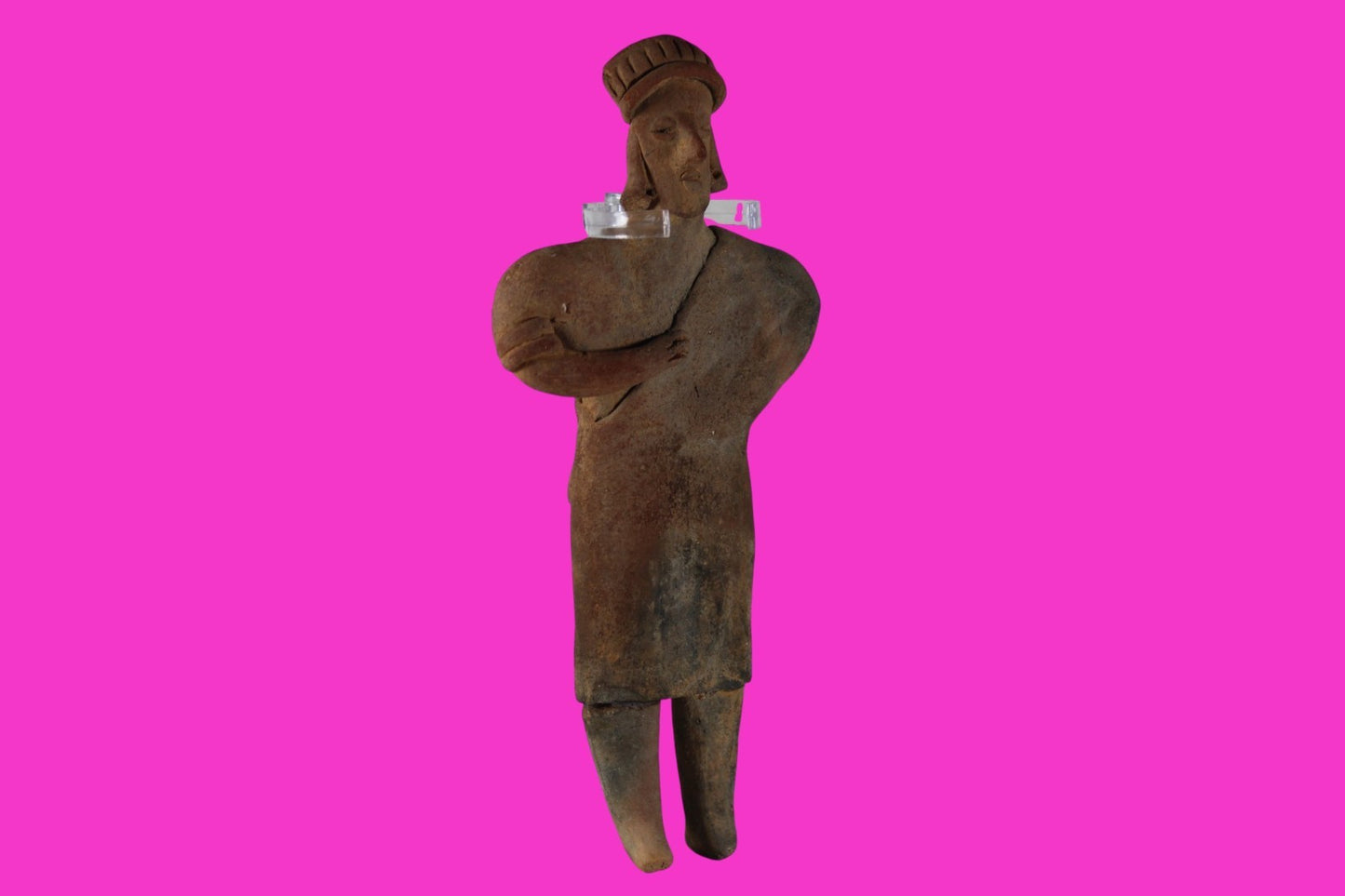 Pre Columbian Artifact Rare Arm in Sling Tomb Figure Colima Mexico 100BC COA 287