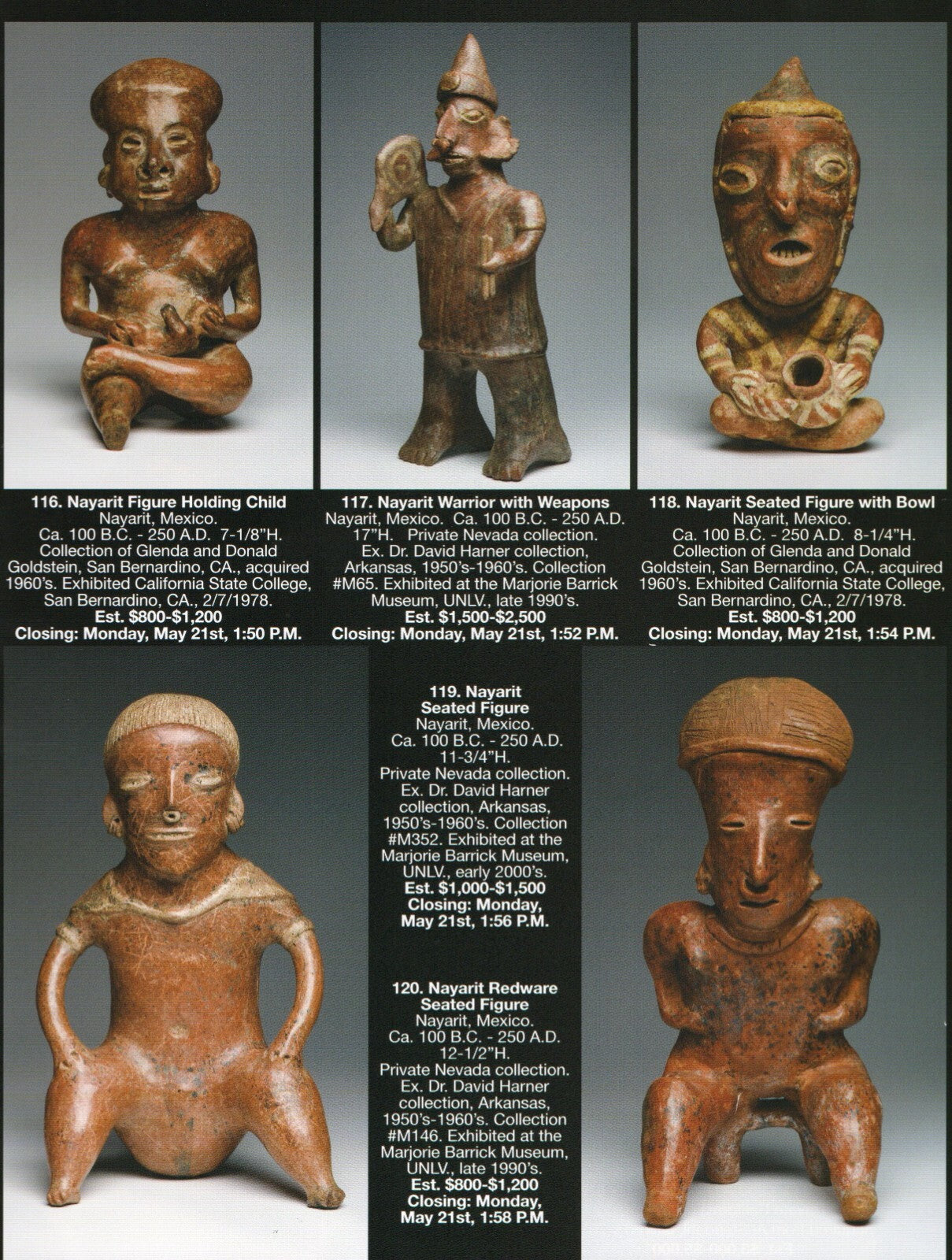 Pre Columbian Artifacts Price & Value Guide Arte Primitivo Auction Catalog #89