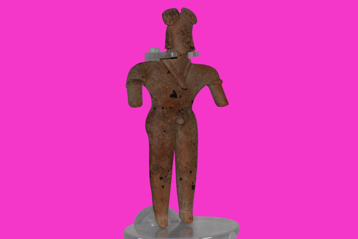 Pre Columbian Artifact 6 Inch Shaft Tomb Figure Colima Mexico 100 BC COA 235